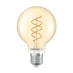 OSRAM Led Pærer > LED Vintage G80 E27 8W 922 Spiral Filament guld dæmpbar