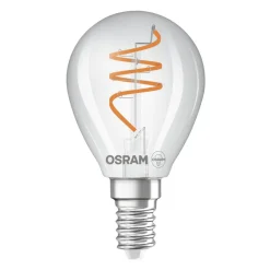 OSRAM Filament Pære > LED Vintage P40 E14 4,6W 927 Spiral Filament clear dæmpbar