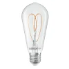 Filament Pære|Led Pærer ^ OSRAM LED Vintage ST64 E27 7,2W 927 Heart Filament clear dæmpbar