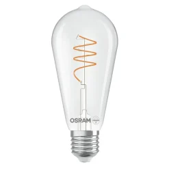 OSRAM Filament Pære > LED Vintage ST64 E27 3,4W 927 Spiral Filament clear