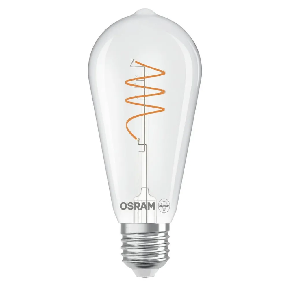 OSRAM Filament Pære > LED Vintage ST64 E27 3,4W 927 Spiral Filament clear
