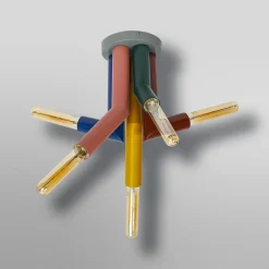 OSRAM Loftlamper > loftlampe Decor Straw, 5 lyskilder, stål, farvet, E27