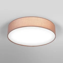 Loftlamper ^ OSRAM loftlampe ORBIS PARIS, brun, Ø 40 cm, tekstil, E27