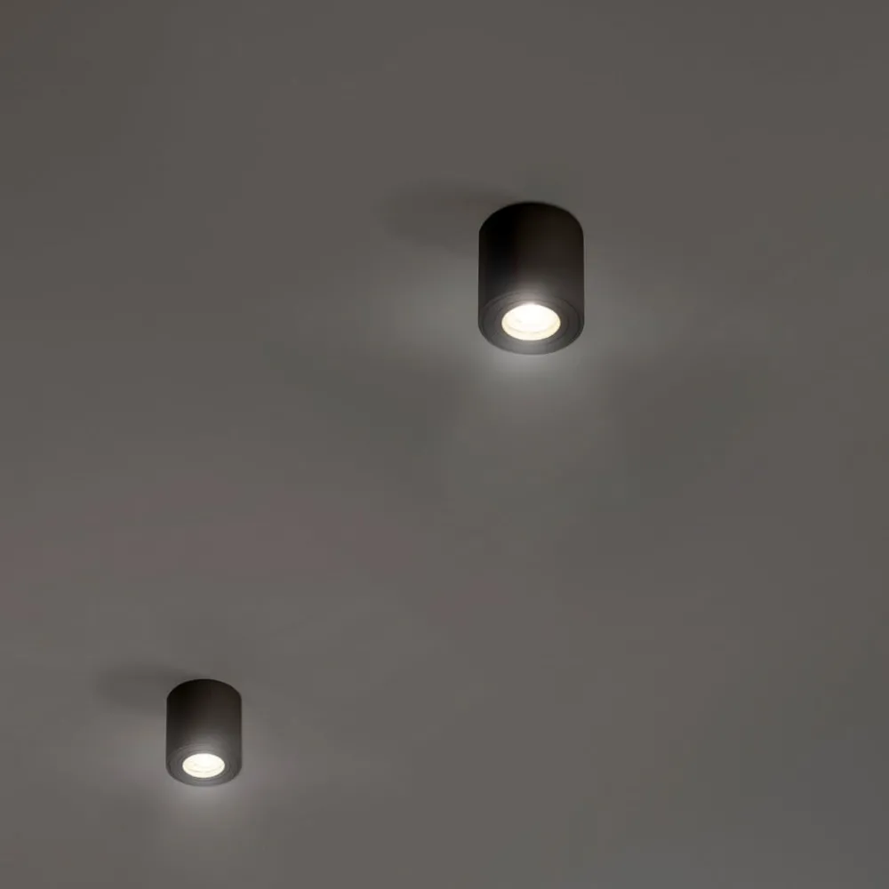 OSRAM Gang|Loftlamper > loftspot ROUND, sort, Ø 8 cm, metal, GU10
