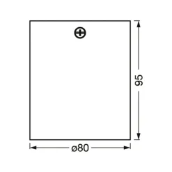 OSRAM Gang|Loftlamper > loftspot ROUND, sort, Ø 8 cm, metal, GU10