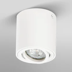 Loftlamper ^ OSRAM loftspotter ROUND, hvid, Ø 8 cm, metal, GU10