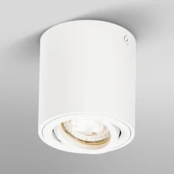 Loftlamper ^ OSRAM loftspotter ROUND, hvid, Ø 8 cm, metal, GU10