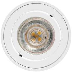 Loftlamper ^ OSRAM loftspotter ROUND, hvid, Ø 8 cm, metal, GU10