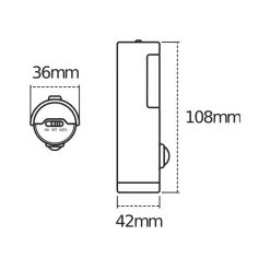 OSRAM Natlys > natlampe NIGHTLUX TORCH, hvid, sensor, batteri IP54