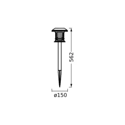 OSRAM SMART+ Solcellelamper > Solar-LED-lampe med jordspyd, sort RGB CCT IP44