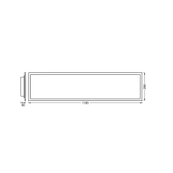 Loftlamper ^ OSRAM SMART+ WiFi LED-panel PLANON MAGIC hvid 120 cm RGB CCT