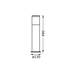 OSRAM Sokkellamper > sokkellampe ENDURA CLASSIC EBRO, mørkegrå 49 cm IP44