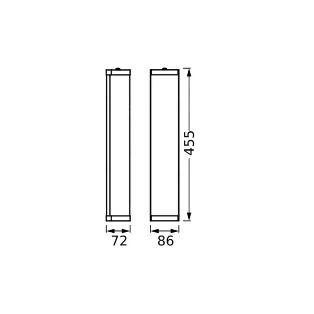 OSRAM Væg- Og Spejllamper > væglampe BATHROOM, krom Længde 46 cm Metal/glas IP44