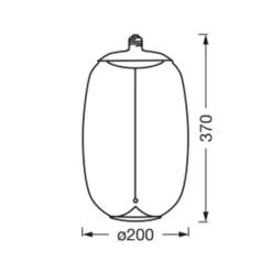 Filament Pære ^ OSRAM Vintage 1906 Big Elipse Oval, ravgul E27 827 glødetråd