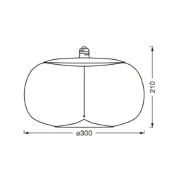 Filament Pære|Led Pærer ^ OSRAM Vintage 1906 Big Elipse, ravgul, E27, 2.700 K, glødetråd