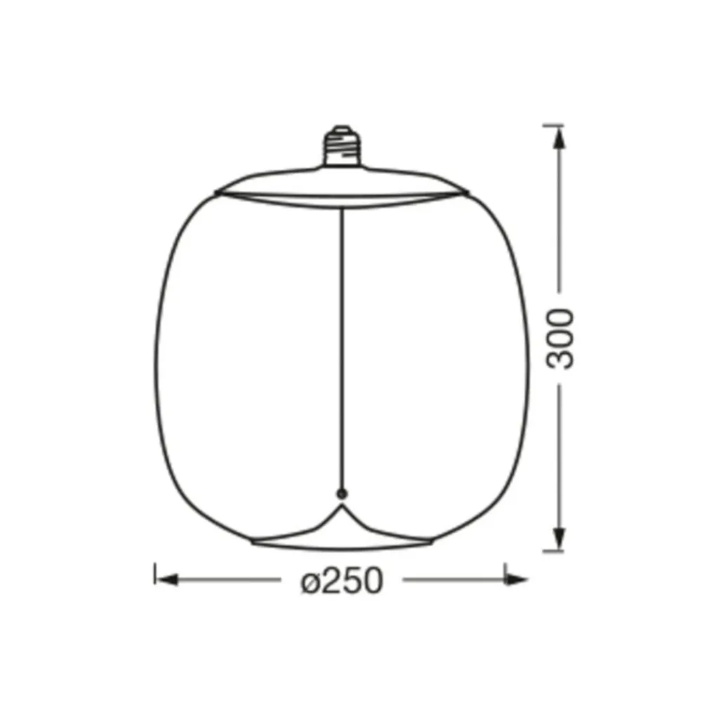 OSRAM Filament Pære|Led Pærer > Vintage 1906 Big Oval, ravgul, E27, 2.700 K, glødetråd