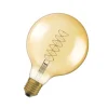 Dæmpbar Led-Pære|Led Pærer ^ OSRAM Vintage 1906 E27 7W LED G125 822 guld dæmpbar
