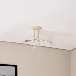 HELAM Loftlamper > Oxford loftlampe, sand, Ø 44 cm, metal, 3 lyskilder, E27