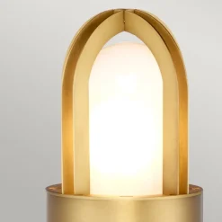 Elstead Gadebelysning > Paignton vejlampe af rustfrit stål, messing