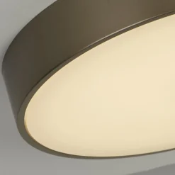 Searchlight Loftlamper > Palma LED-loftlampe, bronzefarvet, Ø 25 cm, stål/akryl