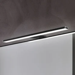 Ebir Væg- Og Spejllamper|Væglamper > Pandora LED-spejlbelysning, mat sort, 45,8 cm