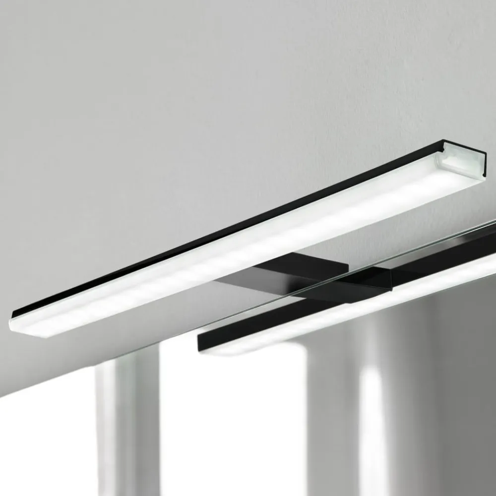 Ebir Væglamper > Pandora LED-spejlbelysning, mat sort, 30,8 cm