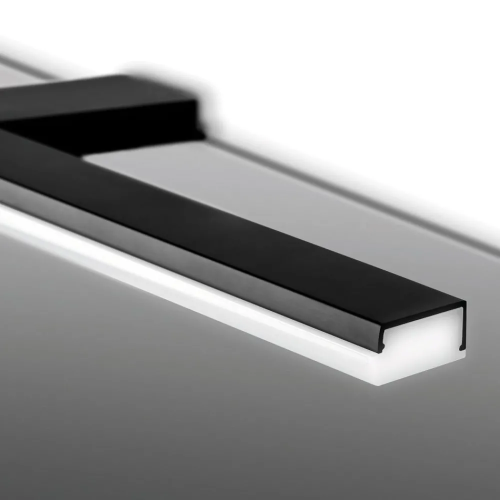Ebir Væglamper > Pandora LED-spejlbelysning, mat sort, 30,8 cm