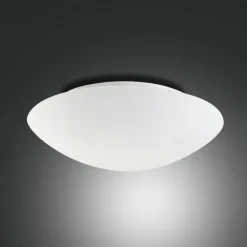 Gang|Loftlamper ^ Fabas Luce Pandora loftlampe, Ø 46 cm, glas, hvid