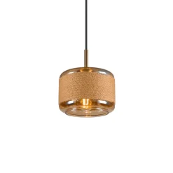 SLV Pendellamper > Pantilo Rope 19 hængelampe, brun/amber/guld, glas, Ø 19 cm