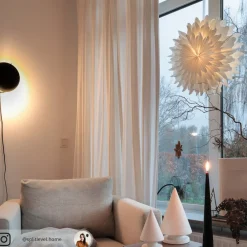 STAR TRADING Dekorationsbelysning|Julepynt > Papirstjerne Snow, Ø 50 cm, hvid, 3-lags, papir