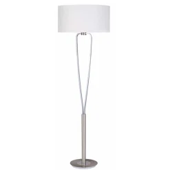 Trio Lighting Gulvlamper > PARIS den flotte gulvlampe i nikkel