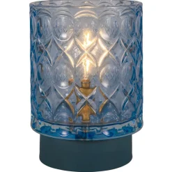 Pauleen Dekorationsbelysning > Chic Glamour E14-LED-batteri, metal, blå