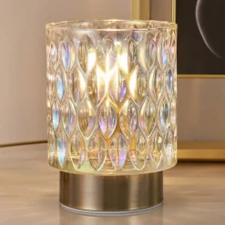 Dekorationsbelysning ^ Pauleen Clear Glamour dekolampe i glas, batteri