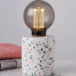 Dekorationsbelysning ^ Pauleen Elegant Flare dekolampe, beton, terrazzo