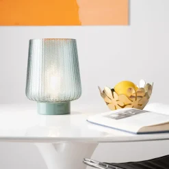 Pauleen Dekorationsbelysning > Pretty Glamour E27-LED, metalfod, turkis