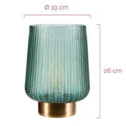 Dekorationsbelysning ^ Pauleen Pretty Glamour E27-LED turkis/messing