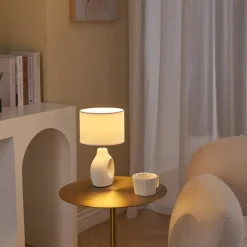 Pauleen Bordlamper > Pure Crush bordlampe, hvid/beige