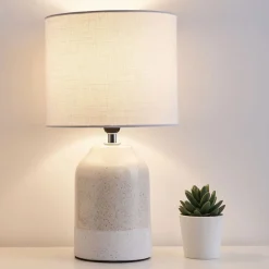 Pauleen Bordlamper > Sandy Glow bordlampe, hvid/beige