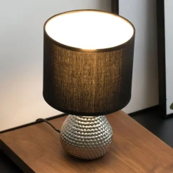 Pauleen Bordlamper > Sip of Silver bordlampe med stofskærm