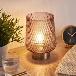 Dekorationsbelysning|Bordlamper ^ Pauleen Sparkling Glamour batteri, grå/messing