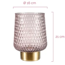 Dekorationsbelysning|Bordlamper ^ Pauleen Sparkling Glamour batteri, grå/messing