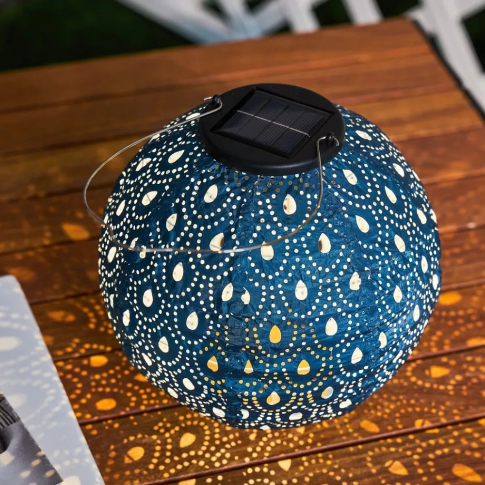 Pauleen Dekorationsbelysning|Solcellelamper > Sunshine Charm LED-dekolampe solcelle blå