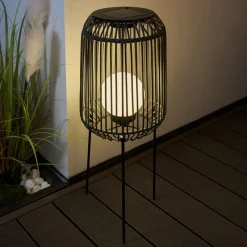 Pauleen Dekorationsbelysning|Solcellelamper > Sunshine Coziness LED-gulvlampe m solcelle
