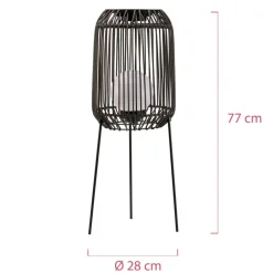 Pauleen Dekorationsbelysning|Solcellelamper > Sunshine Coziness LED-gulvlampe m solcelle