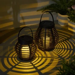 Pauleen Dekorationsbelysning|Solcellelamper > Sunshine Glow LED solcelle-lanterne, 2 stk