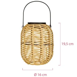 Pauleen Dekorationsbelysning|Solcellelamper > Sunshine Treasure LED-solcellelygte, beige