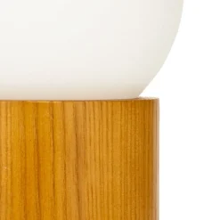 Pauleen Bordlamper > Woody Shine bordlampe, træfod, glaskugle