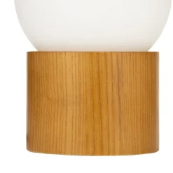 Pauleen Bordlamper > Woody Shine bordlampe, træfod, glaskugle