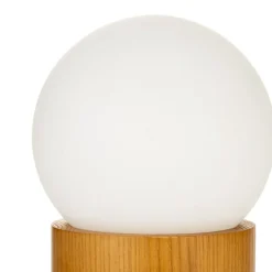 Pauleen Bordlamper > Woody Shine bordlampe, træfod, glaskugle