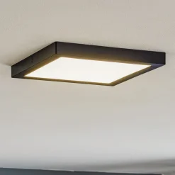 Arbejdsrum/Kontor ^ Paulmann Abia LED-panel 30x30 cm 2.700 K sort